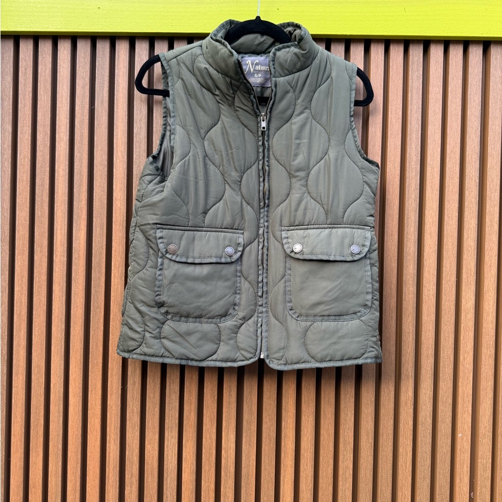 Natural Reflections Sage Quilted Vest